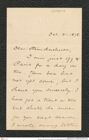 Nachlass Franz Steindachner, Brief von R. Bowllersharpe an Franz Steindachner (31.10.1878), Inv.Nr. 50.01, Seite 1
